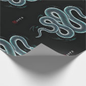 Japanse ukiyo e stijl slangenkunst cadeaupapier (Hoek)