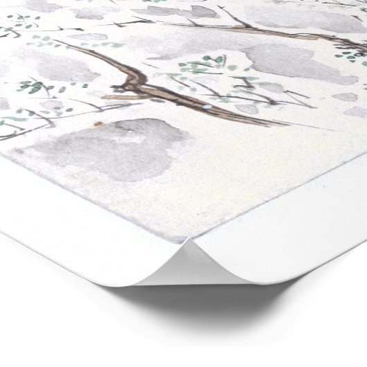 Japanse Ukiyo-e van de 47 Ronin Fighting Samurai Poster (Hoek)