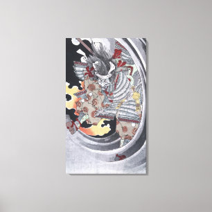 Japanse Ukiyo-e Yokai Ghost door Yoshitoshi Canvas Afdruk