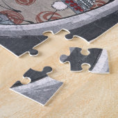 Japanse Ukiyo-e Yokai Ghost door Yoshitoshi Legpuzzel (Zijkant)