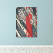 Japanse Ukiyo-e Yokai Ibaraki Demon van Yoshitoshi Canvas Afdruk (Insitu (Houten vloer))