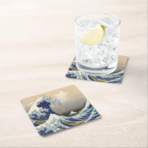 japanse ukiyo is de grote golf kartonnen onderzetters