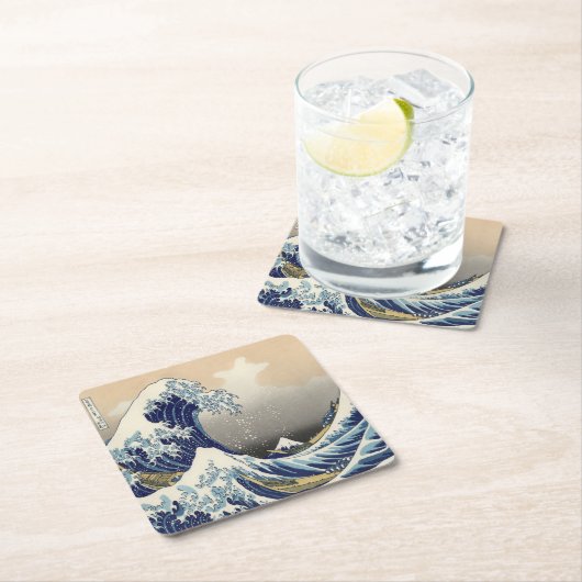 japanse ukiyo is de grote golf kartonnen onderzetters (Insitu)