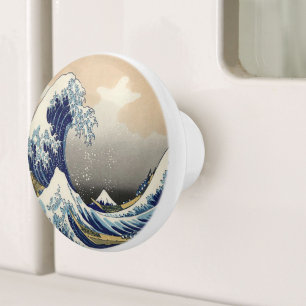 japanse ukiyo is de grote golf keramische knop