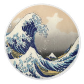  japanse ukiyo is de grote golf keramische knop (Voorkant)