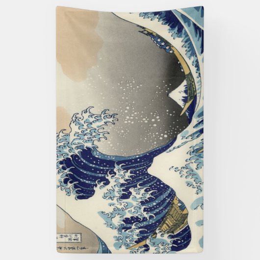  japanse ukiyo is de grote golf spandoek (Verticaal)