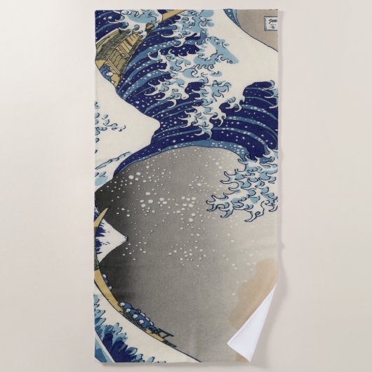  japanse ukiyo is de grote golf strandlaken (Voorkant)