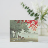 Japanse Ukiyoe Art (Hasui Kawase) Briefkaart (Staand voorkant)