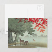 Japanse Ukiyoe Art (Hasui Kawase) Briefkaart (Voorkant / Achterkant)