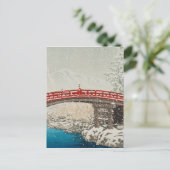 Japanse Ukiyoe Art (Hasui Kawase) Briefkaart (Staand voorkant)