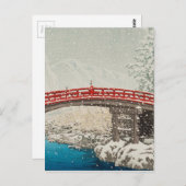 Japanse Ukiyoe Art (Hasui Kawase) Briefkaart (Voorkant / Achterkant)