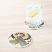 Japanse Ukiyoe Art vol. 3 Zandsteen Onderzetter (Zijkant)