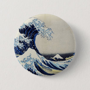 Japanse Ukiyoe Art vol. 4 Ronde Button 5,7 Cm