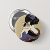 Japanse Ukiyoe-illustratie Ronde Button 5,7 Cm (Voorkant /achterkant)