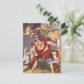 Japanse ukiyoe-kunst briefkaart (Staand voorkant)