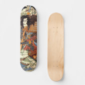 Japanse ukiyoe-kunst persoonlijk skateboard (Voorkant)