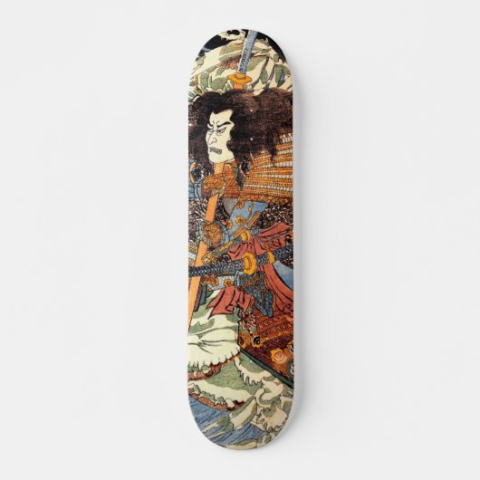 Japanse ukiyoe-kunst persoonlijk skateboard (Voorkant)