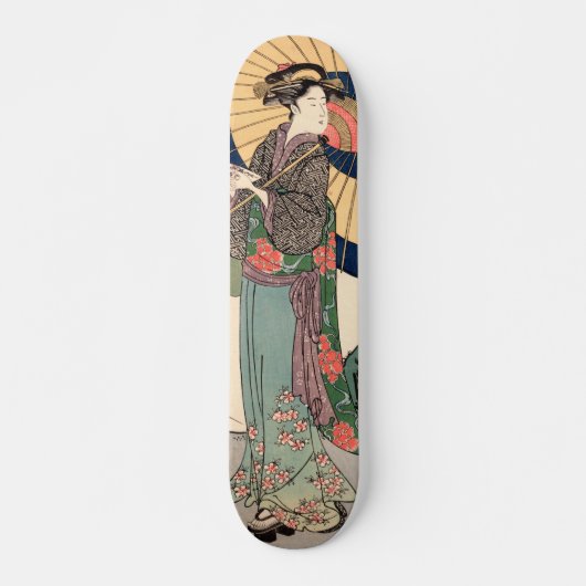 Japanse ukiyoe-kunst persoonlijk skateboard (Voorkant)