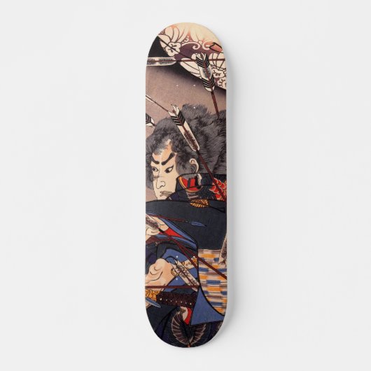 Japanse ukiyoe-kunst persoonlijk skateboard (Voorkant)