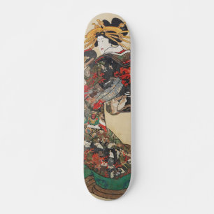 Japanse ukiyoe-kunst persoonlijk skateboard