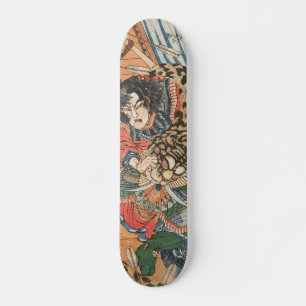 Japanse ukiyoe-kunst persoonlijk skateboard