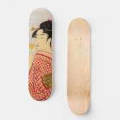 Japanse ukiyoe-kunst persoonlijk skateboard (Voorkant)