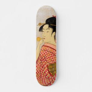 Japanse ukiyoe-kunst persoonlijk skateboard