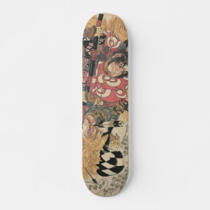 Japanse ukiyoe-kunst persoonlijk skateboard