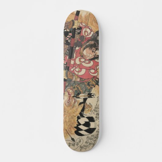 Japanse ukiyoe-kunst persoonlijk skateboard (Voorkant)