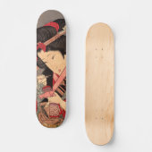 Japanse ukiyoe-kunst persoonlijk skateboard (Voorkant)