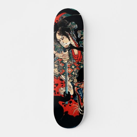 Japanse ukiyoe-skateboard persoonlijk skateboard (Voorkant)