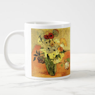 Japanse Vaas, Rozen, Anemonen door Vincent van Gog Grote Koffiekop