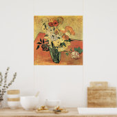 Japanse vaas, rozen en anemones-Vincent van Gogh Poster (Keuken)