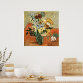 Japanse Vase met Rozen van Vincent van Gogh Poster (Keuken)