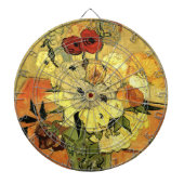 Japanse Vase, Rozen, Anemones van Vincent van Gogh Dartbord (Voorkant)