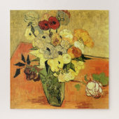 Japanse Vase, Rozen, Anemones van Vincent van Gogh Legpuzzel (Verticaal)