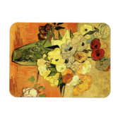 Japanse Vase, Rozen, Anemones van Vincent van Gogh Magneet (Horizontaal)