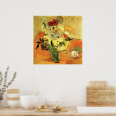 Japanse Vase, Rozen, Anemones van Vincent van Gogh Poster (Keuken)