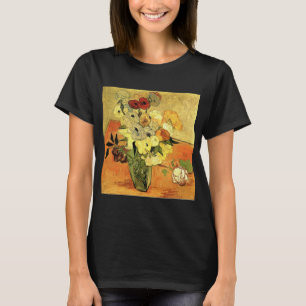 Japanse Vase, Rozen, Anemones van Vincent van Gogh T-shirt