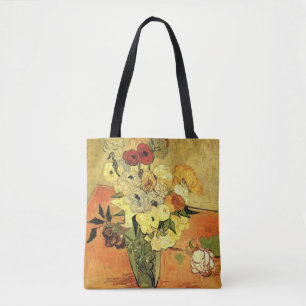 Japanse Vase, Rozen, Anemones van Vincent van Gogh Tote Bag