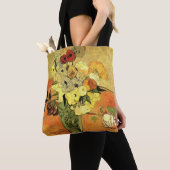 Japanse Vase, Rozen, Anemones van Vincent van Gogh Tote Bag (Dichtbij)