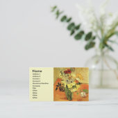 Japanse Vase, Rozen, Anemones van Vincent van Gogh Visitekaartje (Staand voorkant)