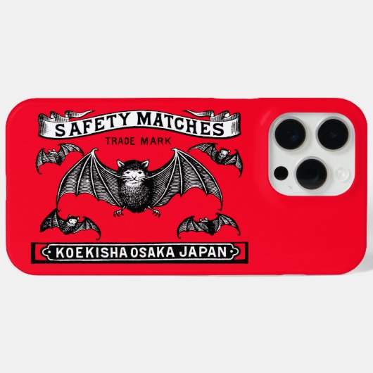 Japanse Veiligheid Wedstrijden Art Bats Case-Mate iPhone Case (Achterkant (horizontaal))