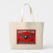 Japanse Veiligheid Wedstrijden Art Bats Grote Tote Bag (Achterkant)