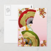 Japanse ventilator 3 briefkaart (Voorkant / Achterkant)