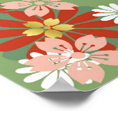 Japanse ventilator 3 groen poster (Hoek)