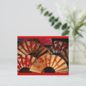 Japanse ventilator briefkaart (Staand voorkant)