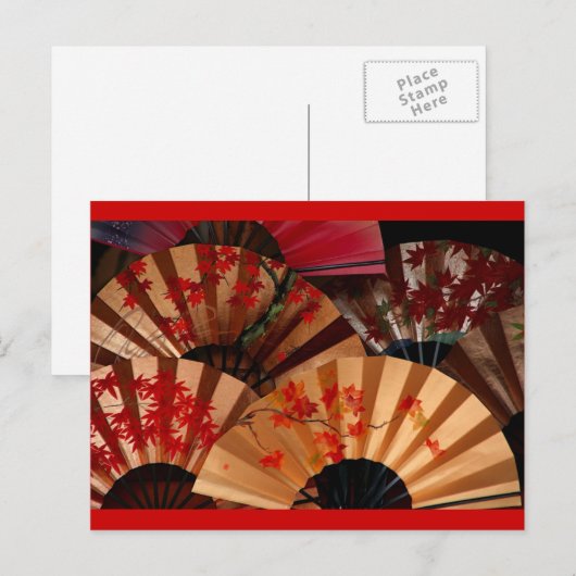 Japanse ventilator briefkaart (Voorkant / Achterkant)