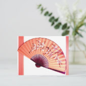Japanse ventilatordecoratie — briefkaart (Staand voorkant)