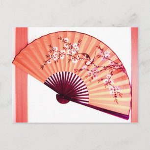Japanse ventilatordecoratie — briefkaart
